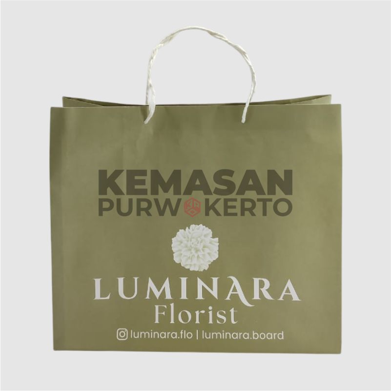 Paperbag Bleached Kraft - Luminara Florist
