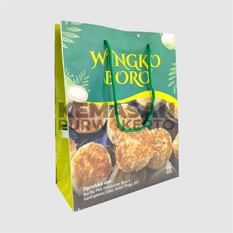 Paperbag Kraft Putih - Kemasan Purwokerto