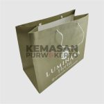 Tas Kertas Bahan Bleached Kraft 100gr